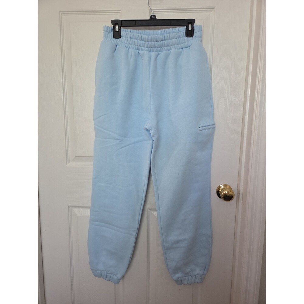 Comfrt Airplane Mode Sweatpants Baby Blue Cargo Joggers Size M New